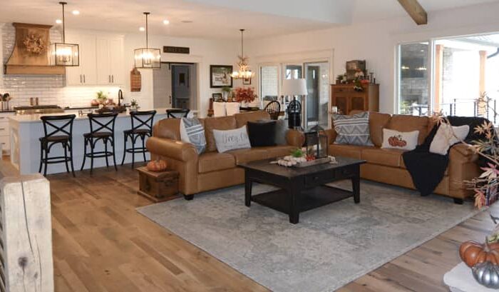 Featured Project - Troy, Ohio Home with Exquisite Aged Sawn Oak Accents